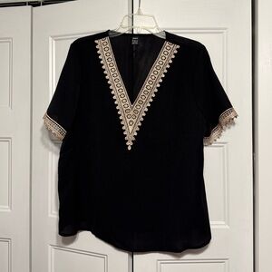 Black polyester SHEIN top